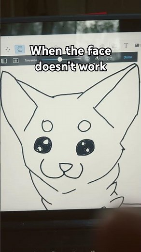 When the face doesn’t work😭#warrior cats #how to draw warrior cats # drawing #cat #funny
