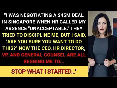 HR Called My Absence “Unacceptable” — I Was Negotiating a $45M Deal in Singapore