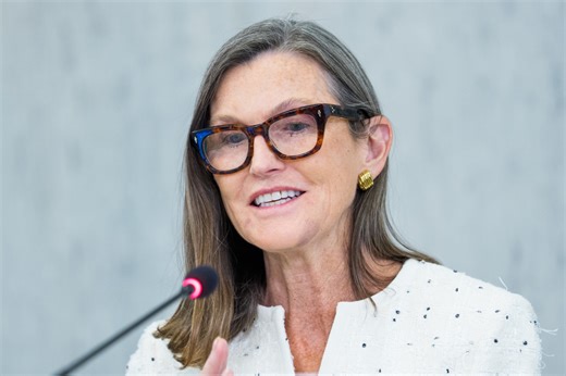 Cathie Wood's Ark Invest sees institutions offsetting Bitcoin sell-offs