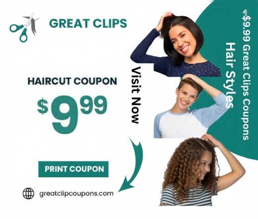 Great Clips $9.99 Promo Codes September 2025 Print here Now: https://greatclipcoupons.com/great-clips-coupon-9-99/ . . #Greatclips #GreatClipsCoupon #GreatClipsCoupons #GreatClipsCode | $9.99 Great Clips Coupon