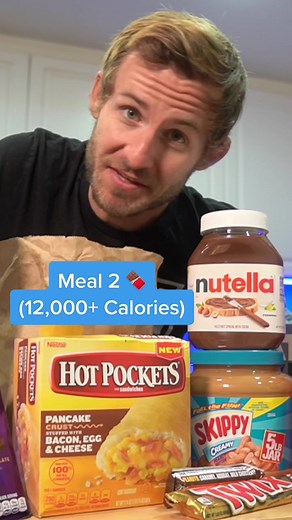 Eating 50,000 Calories in 24 hours! 😯 #food #foodchallenge #fyp #foodtiktok #foryoupage #viral
