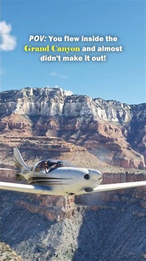 I Almost Crashed Flying Through The Grand Canyon | Microsoft Flight Simulator 2020
