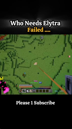 🔥"Who needs elytra Fails 😅🤣"#mlgclutch #minecraftshorts