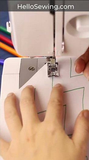 Sewing tip 91 - SEWING PRACTICE 2 - Zig-Zag lines #sewingtips #sewing #shorts