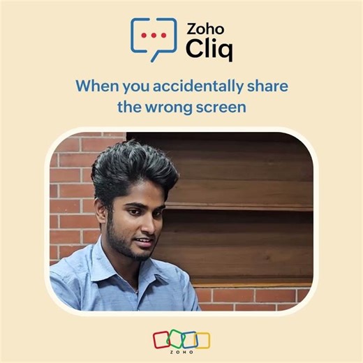 Screen sharing in a meeting | Zoho Cliq #aicommunication