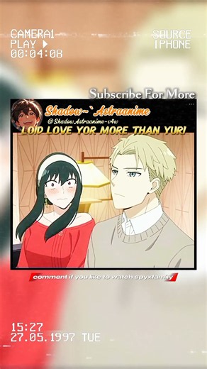 Yuri's worst nightmare #SpyXfamily #YorForger #Anime