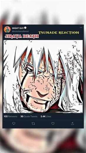 Jiraya death tsunade reaction 😭 #narutoshippuden