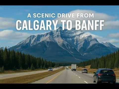 Epic Scenic Drive from Calgary to Banff | Canadian Rockies Road Trip 4K