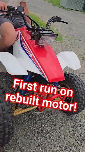 We got the fresh rebuild TRX 250R back in business! #2stroke #trx250r #250r #atv