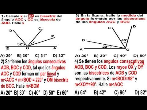 BISECTRIZ DE UN ÁNGULO | GEOMETRÍA PROBLEMAS RESUELTOS (BASICO-INTERMEDIO-AVANZADO)