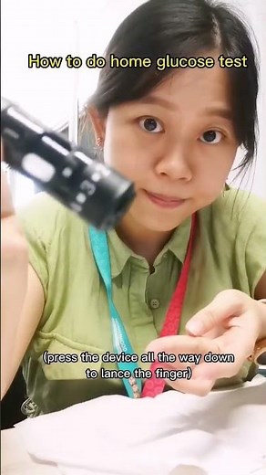 Step by step how to perform self glucose test at home or at office, with Accu-Chek Guide.