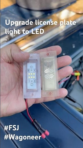 Fix your dim license plate light with this simple LED hack #diy #autorepair #jeep