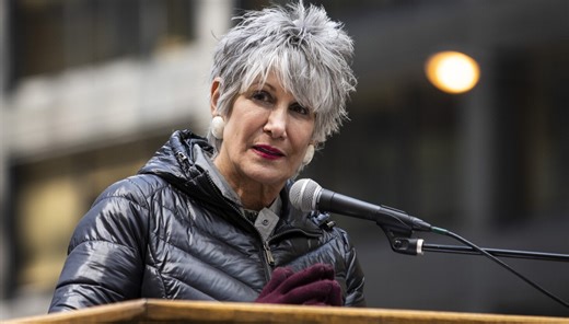 Cook County Treasurer Maria Pappas says she's running for mayor. She'll leave it at that for now.