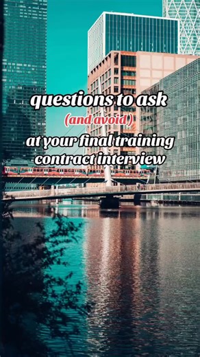 Stand out in your partner interview! The best questions to ask (and the ones to avoid) when interviewing with a law firm partner. #trainingcontract #vacationscheme #applicationseason #law #lawschool | Legal Cheek