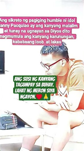 Hindi nakakalimot magbasa ng bible. Pinamahagi din niya ito. Pagtuloong sa mga kapos palad.♥️