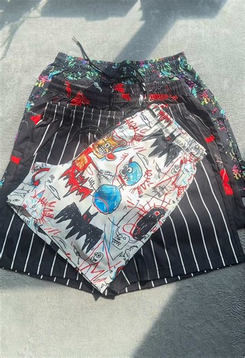 Elevate Your Spring Style with Bold Graffiti Print Shorts