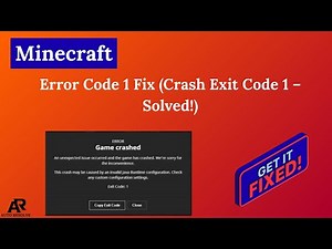 Minecraft Error Code 1 Fix (Crash Exit Code 1 – Solved!)