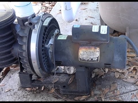 Removing an old Sta Rite Max-E-Glas 2 Pool pump motor and installing a new pump motor