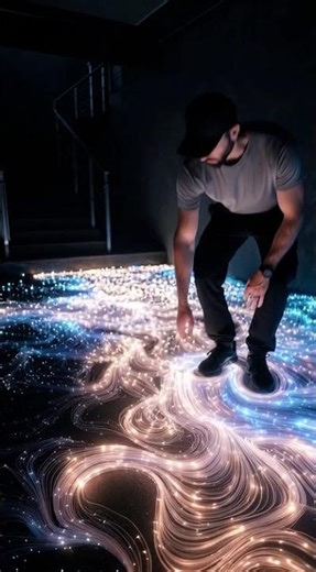 Epoxy Flooring LED Light Making Shots Video | #renovation #epoxy #relax #interiordesign #home