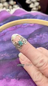 🦋Butterfly Short Thimble🦋This is one of the first designs Jan ever made. It’s specifically designed to accommodate arthritic knuckles, and look how cute this gem is?#sewingtools #thimblesforyou #thimble #thimbles #silversmith # | Thimbles for You
