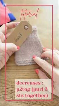 How to p2tog — Smooth Wrong-Side Decreases Step by Step