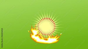 abstract fire background and 2d animation,