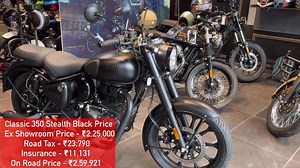 8K views · 122 reactions | Royal Enfield Classic 350 Stealth Black Review | price Mileage Features #classic350 #cls350 #reclassic | DEV MTR | Facebook
