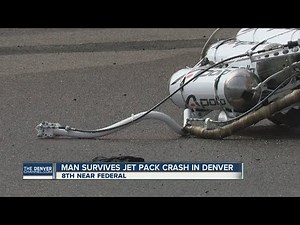 Man survives jet pack crash in Denver