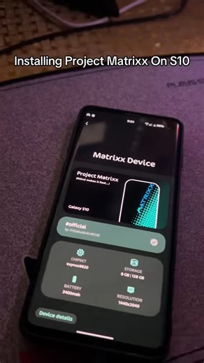 techzerx on Instagram: "Installing project matrixx aosp on my s10 with custom rom #fyp #techtok #galaxys10 #android #customrom"