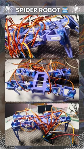 DIY Spyder Robot | Walking Robot Project #shorts #shortsfeed