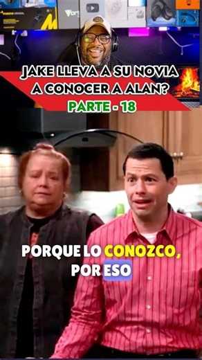 Tammy se enoja con Alan por llamarle idiota a Jake? Serie dos hombres y medio #humor #comedia #funny