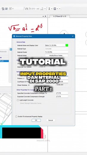 Tutorial Input Properties dan Material SAP 2000