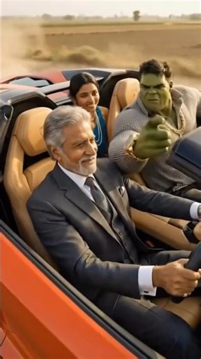 Hulk in a Lamborghini 🏎️ #trendingshorts #youtube #viral #shorts