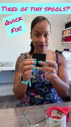 🧵Use larger spools of thread with this ingenious sewing hack! Save this so you don't forget! ❤️