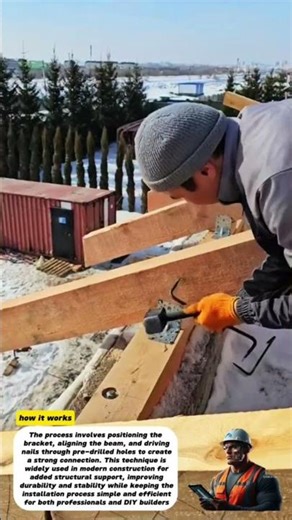 Strong Roof Connection Using Metal Brackets | Easy Framing Method