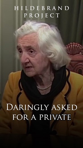 Alice von Hildebrand: When Pope Benedict XVI Transformed the Hildebrand Legacy Alice von Hildebrand and John Henry Crosby recount the remarkable story of how Pope Benedict XVI personally endorsed her husband Dietrich von Hildebrand’s work and elevated the Hildebrand Project within the Catholic world. | Hildebrand Project