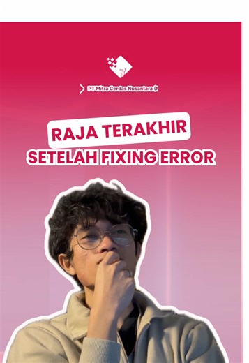 Raja Terakhir Bukan Bug, Tapi... 💀⌨️ Udah pusing fixing error berjam-jam, udah lega karena code jalan lancar, eh... malah ketemu “Raja Terakhir” yang bikin bengong depan layar. 🤯: “Ini git commit -m nya ditulis apa ya...” fix bug final banget, fix bug bismillah, atau update fitur (lagi)? Cung yang sering stuck di sini! ☝️😂 #LifeAtMCN #MitraCerdasNusantara #ProgrammerLife #CodingHumor #GitCommit