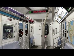 OpenBVE 2023 Downtown Updated 4 Train Announcements R142A Working Signage