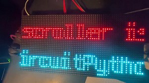 Testing out RGB Matrix support in CircuitPython for STM32F405 @ST_World #STMicroelectronics