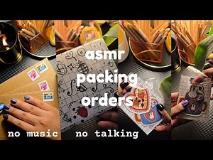 asmr packing orders real time // small business, no music or talking #1