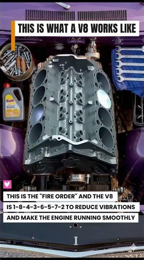 Car Engine V8 Works #cars#engine