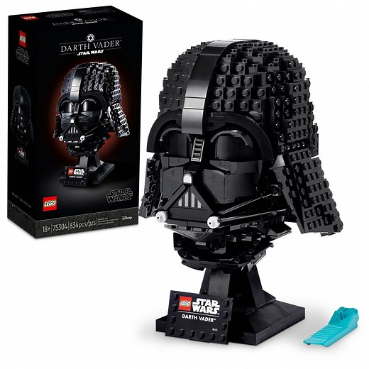 LEGO Star Wars Darth Vader Helmet Building Set, Display Model Kit for Adults, Gift for Fans, 75304