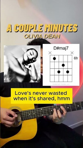 A Couple Minutes - Olivia Dean (Guitar Cover + Chord Diagrams)