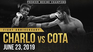 683K views · 20K reactions | Jermell Charlo delivered a picture perfect straight right to knockout Jorge Cota on June 23, 2019, setting him on the path to become the first UNDISPUTED 154lb Champion three-years later.  Watch #CharloCota in today's #PBCFightAnniversary: https://www.youtube.com/watch?v=ELMO8w6fh1s | Premier Boxing Champions | Facebook