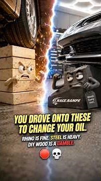You drove onto these to change your oil. Hope you measured.