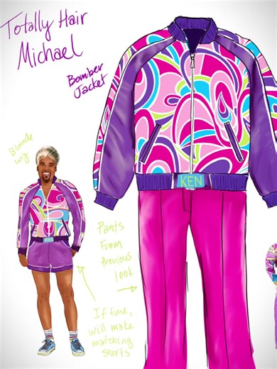 Detail vid for #totallyhairbarbie inspired look for @iammjscott and #heruniverse