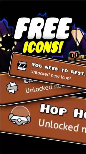 This Level Gives You Free Icons! #geometrydash