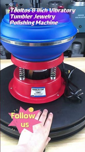 Tooltos 8 inch Vibratory Tumbler Jewelry Polishing Machine Operation Demo is Comming! #machine