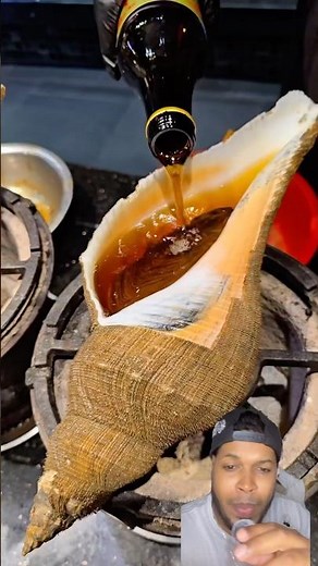 Observen como preparan el caracol de mar 🌊 que increíble 😱 #food #streetfood #sweet