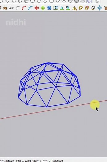 Create Dome in SketchUp #sketchup #sketchup modeling